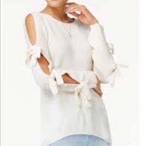Ultra Flirt Long Sleeve Arm Tie Sweater
